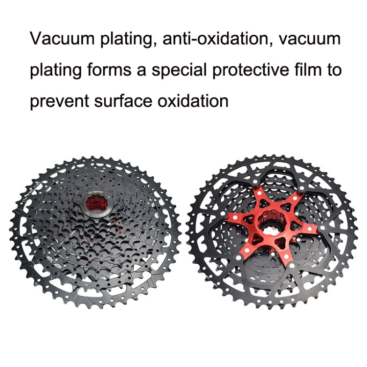VG Sports Split Mountain Bike Lightweight Cassette Flywheel, Style: 11 Speed 52T (Black) - free shipping - PMc TechLife - Order now!