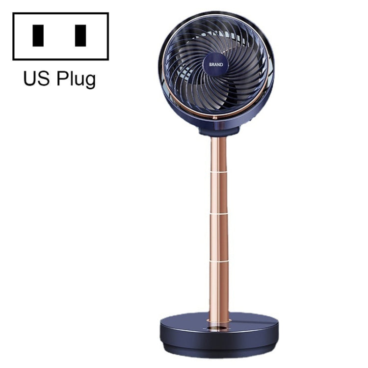 Shaking Head Air Circulation Fan Household Silent Bedroom Floor Fan, CN Plug(Dark Blue) - Electric Fans by PMC TechLife | Online Shopping South Africa | PMC TechLife | Buy Now Pay Later Mobicred