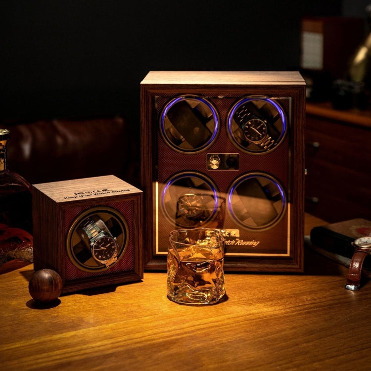 USB Automatic Mechanical Watch Shaker Watch Rotates Places Storage Box, Color: 4 Watches Red - free shipping - PMC TechLife - Order now!