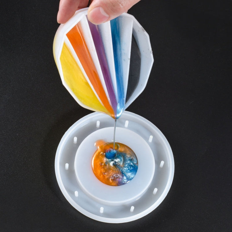 2 PCS DIY Crystal Epoxy Color Separation Cup Silicone Toning Cup, Style: 4 Grid - Arts & Crafts by PMC TechLife | Online Shopping South Africa | PMC TechLife