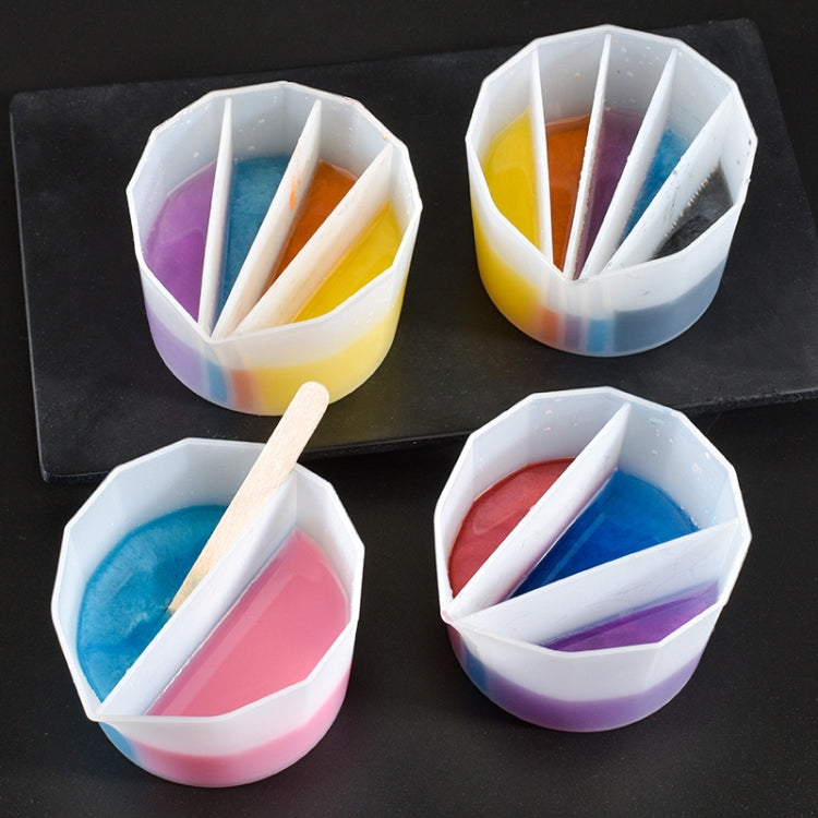 2 PCS DIY Crystal Epoxy Color Separation Cup Silicone Toning Cup, Style: 4 Grid - Arts & Crafts by PMC TechLife | Online Shopping South Africa | PMC TechLife