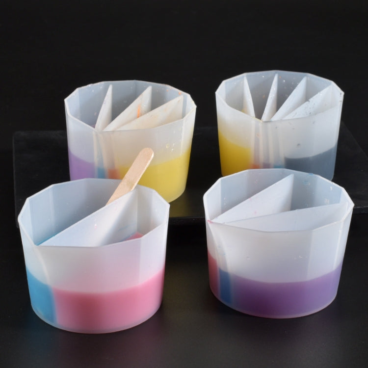 2 PCS DIY Crystal Epoxy Color Separation Cup Silicone Toning Cup, Style: 4 Grid - Arts & Crafts by PMC TechLife | Online Shopping South Africa | PMC TechLife