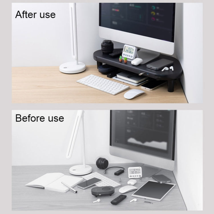 Vaydeer ZGP011 Metal Corner Computer Monitor Raised Rack(USB3.0+3 x USB2.0) - free shipping - PMC Jewellery - Order now!