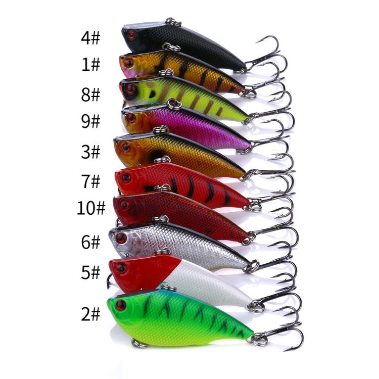 HENGJIA VI022 10g 6cm Plastic VIB Lure Hard Bait With Sound Beads(10) - Fishing Lures by HENGJIA | Online Shopping South Africa | PMC TechLife | Buy Now Pay Later Mobicred