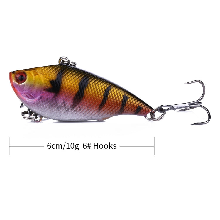 HENGJIA VI022 10g 6cm Plastic VIB Lure Hard Bait With Sound Beads(6) - Fishing Lures by HENGJIA | Online Shopping South Africa | PMC TechLife | Buy Now Pay Later Mobicred