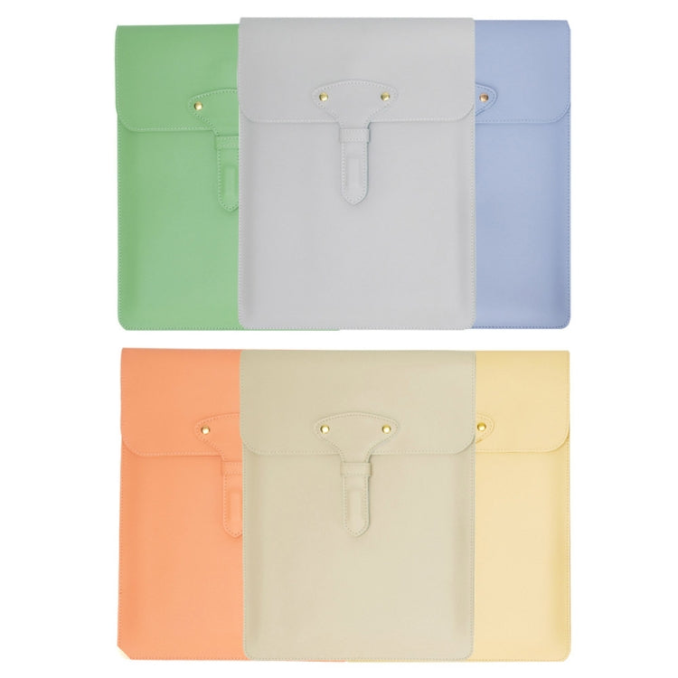 S177 3 In 1 Leather Waterproof Laptop Liner Bags, Size: 13 inches(Baby Blue) - free shipping - PMC Jewellery - Order now!