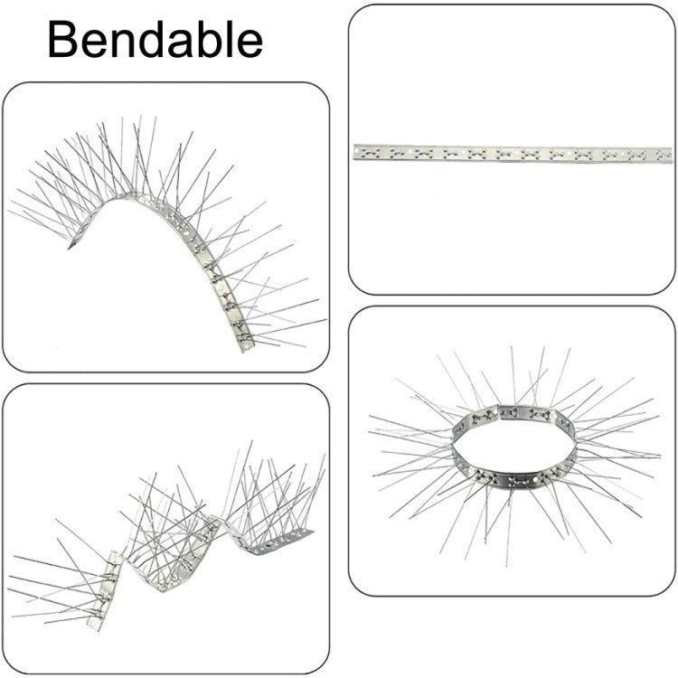 10 Sets 25cm Long Stainless Steel Bird Repellent Thorn Anti-cat Thorn Bird Device - Outdoor Insect Repellent by PMC TechLife | Online Shopping South Africa | PMC TechLife