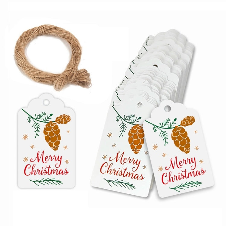 100pcs / Pack Christmas Kraft Paper Tag Gift Wrap Card Set(L-30) - Gift Bags & Wrapping Supplies by PMC TechLife | Online Shopping South Africa | PMC TechLife