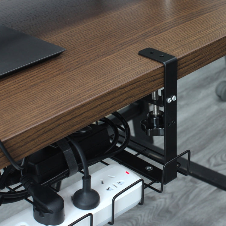 Under Desk Cable Management Tray Carbon Steel Cable Organizer Cable Storage Rack - Shelf & Hooks by PMC TechLife | Online Shopping South Africa | PMC TechLife