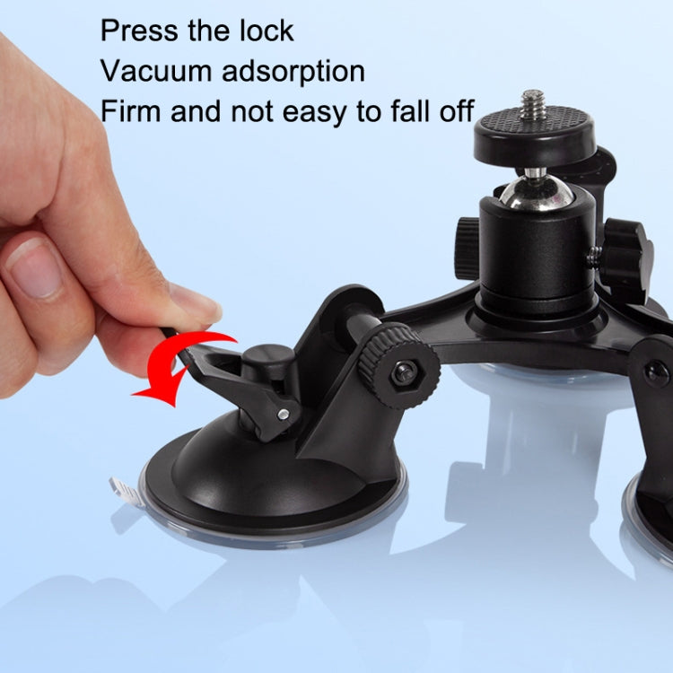 Car General Purpose Vehicle Bracket Suction Cup Fixed Glass Video Shooting Base, Shape: Suction Cup+PTZ - Holder by PMC TechLife | Online Shopping South Africa | PMC TechLife | Buy Now Pay Later Mobicred
