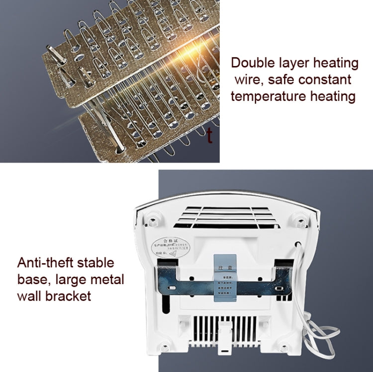 Interhasa  220V 1800W Hot and Cold Switching Electric Hand Dryer,Model: A1002 Gold,CN Plug - free shipping - PMC TechLife - Order now!