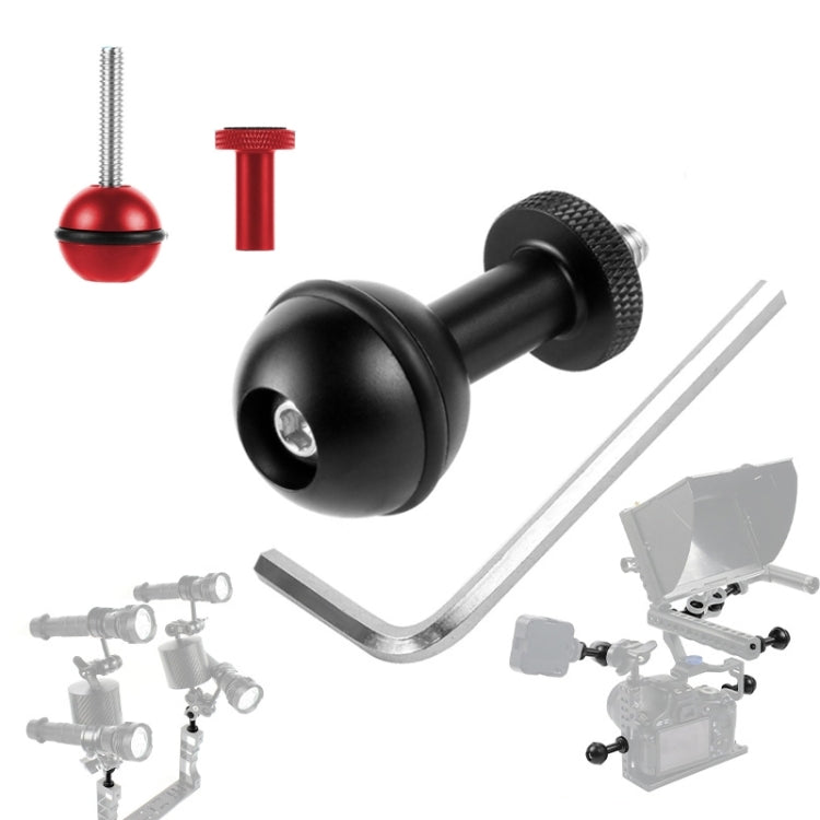 Ball Head Adapter Adjustable Screw Fixed Mount  Camera Underwater Diving Photography Lights Bracket(M5 Screw Black) - Connection Mount by PMC TechLife | Online Shopping South Africa | PMC TechLife | Buy Now Pay Later Mobicred