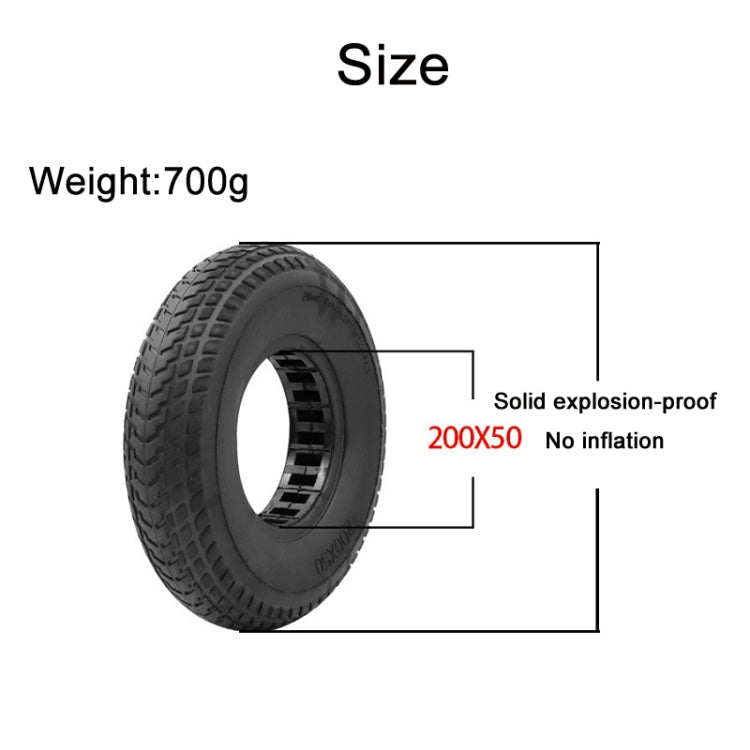 8 inch Hollow Solid Rubber Tire For Xiaomi Scooter, Color: Black - Accessories & Parts by PMc TechLife | Online Shopping South Africa | PMc TechLife | Buy Now Pay Later Mobicred