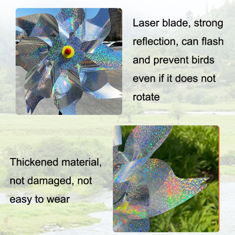 Balcony Garden Farmland Bird Catcher Reflector Anti-bird Laser Windmill, Style: Silver Octagon - Outdoor Insect Repellent by PMC TechLife | Online Shopping South Africa | PMC TechLife | Buy Now Pay Later Mobicred