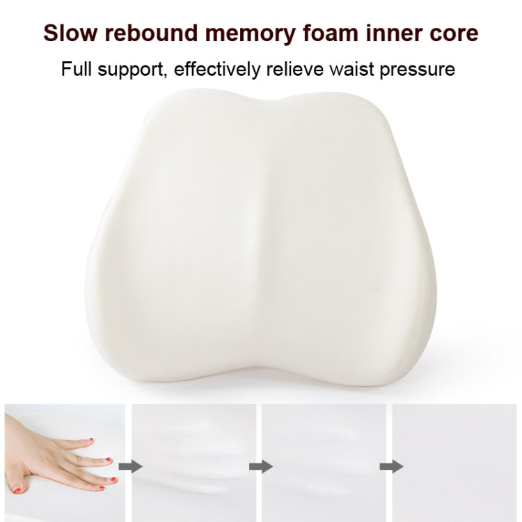 Memory Foam Lumbar Pillow Office Seat Lumbar Cushion(Tibetan) - Cushions & Pillows by PMC TechLife | Online Shopping South Africa | PMC TechLife | Buy Now Pay Later Mobicred