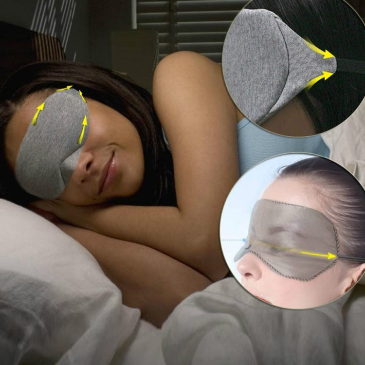 Wire Nose Adjustable Breathable Sleeping Eye Mask(Black) - Eye Masks by PMC TechLife | Online Shopping South Africa | PMC TechLife