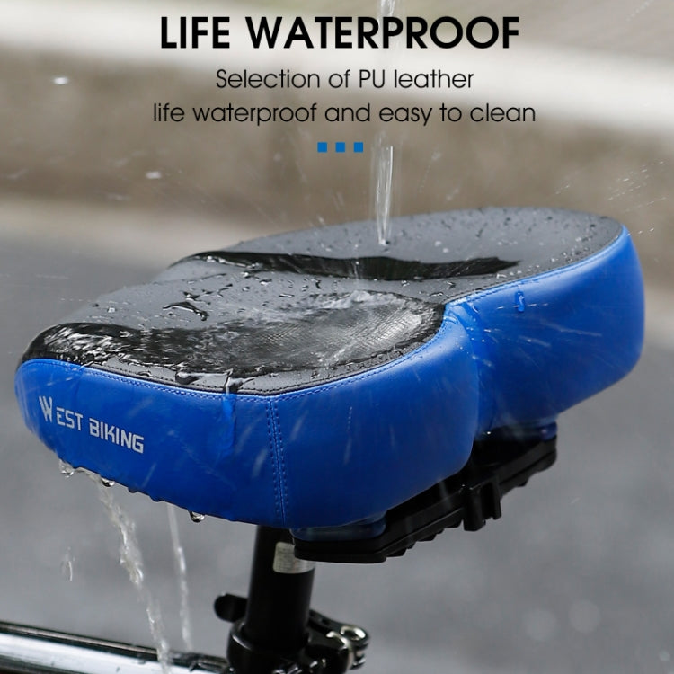 WEST BIKING Bicycle Widened And Comfortable Shock Absorbing Saddle(Black Red) - free shipping - PMC TechLife - Order now!