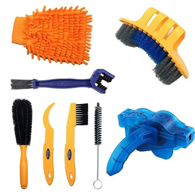 Bike Chain Washer Cleaner Kit Maintenance Tool,Specification: 8 In 1 - Maintenance tools by PMC TechLife | Online Shopping South Africa | PMC TechLife
