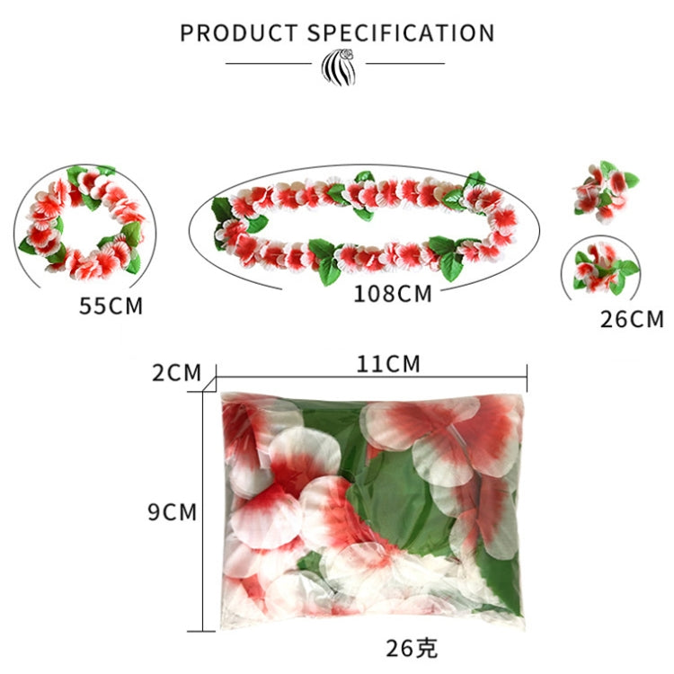 5 PCS CK-053 12-Color Petal Party Decoration Hawaiian Wreath(9) - Holiday Decorations by PMC TechLife | Online Shopping South Africa | PMC TechLife | Buy Now Pay Later Mobicred