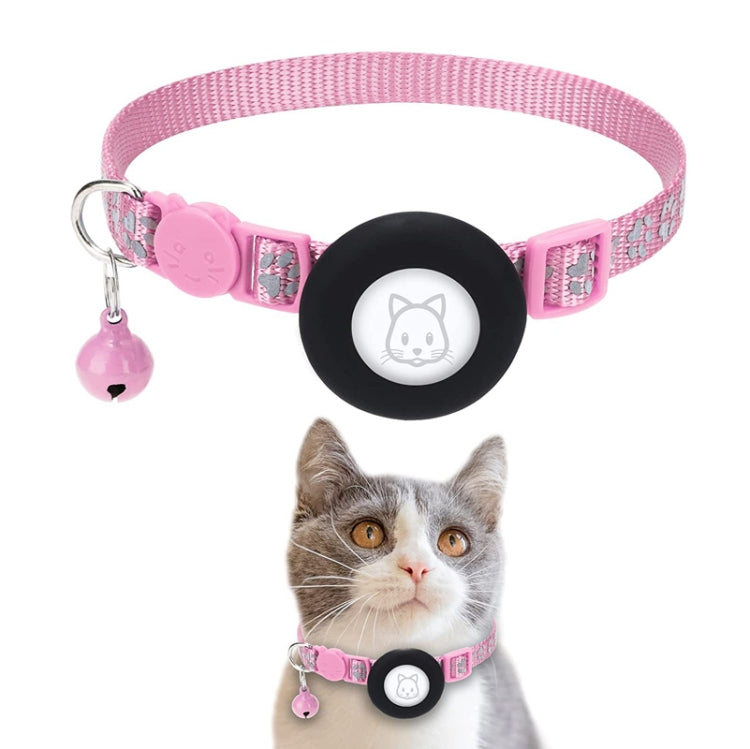 Pet Cat Reflective Collar with Bell for Airtag Tracker(Pink) - Pet Series by PMC TechLife | Online Shopping South Africa | PMC TechLife