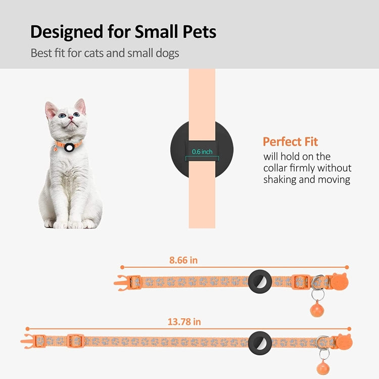 Pet Cat Reflective Collar with Bell for Airtag Tracker(Green) - Pet Series by PMC TechLife | Online Shopping South Africa | PMC TechLife