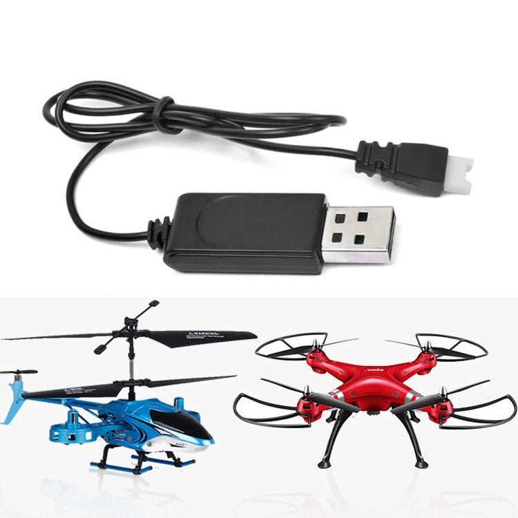 USB Charging Cable 3.7V 350mAh Air To Air Plug Without Protecting For Drone(Black) -  by PMC TechLife | Online Shopping South Africa | PMC TechLife | Buy Now Pay Later Mobicred