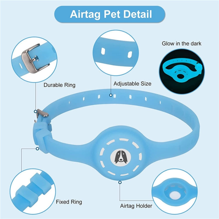 Pet Luminous Collar Locator Cover for Airtag, Specification: L(Luminous Green) - Pet Series by PMc TechLife | Online Shopping South Africa | PMc TechLife | Buy Now Pay Later Mobicred