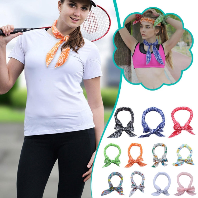 3 PCS Summer Cooling Bandana Neck Wraps Scarf For Women Men Kids Pet, Color: Green Leaves - Sports Towels by PMC TechLife | Online Shopping South Africa | PMC TechLife