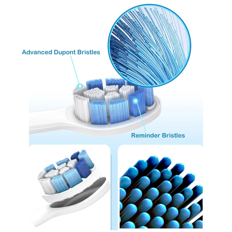 Toothbrush Head For Philips HX3/HX6/HX9 Series(Black Gum Care) - Replacement Brush Heads by PMC TechLife | Online Shopping South Africa | PMC TechLife | Buy Now Pay Later Mobicred