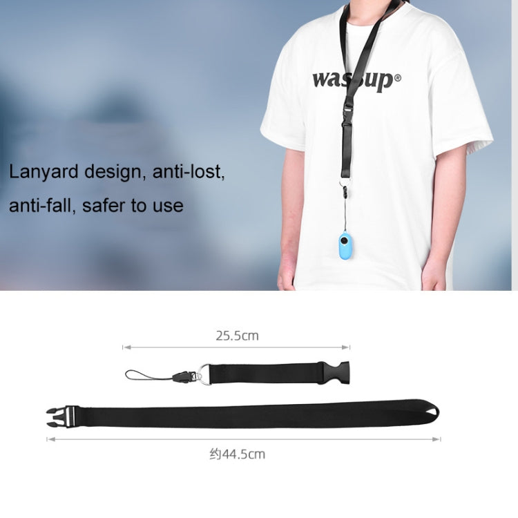 2 PCS Thumb Camera Silicone Case + Lanyard For Insta360 GO2(Blue) - Case & Bags by PMC TechLife | Online Shopping South Africa | PMC TechLife | Buy Now Pay Later Mobicred