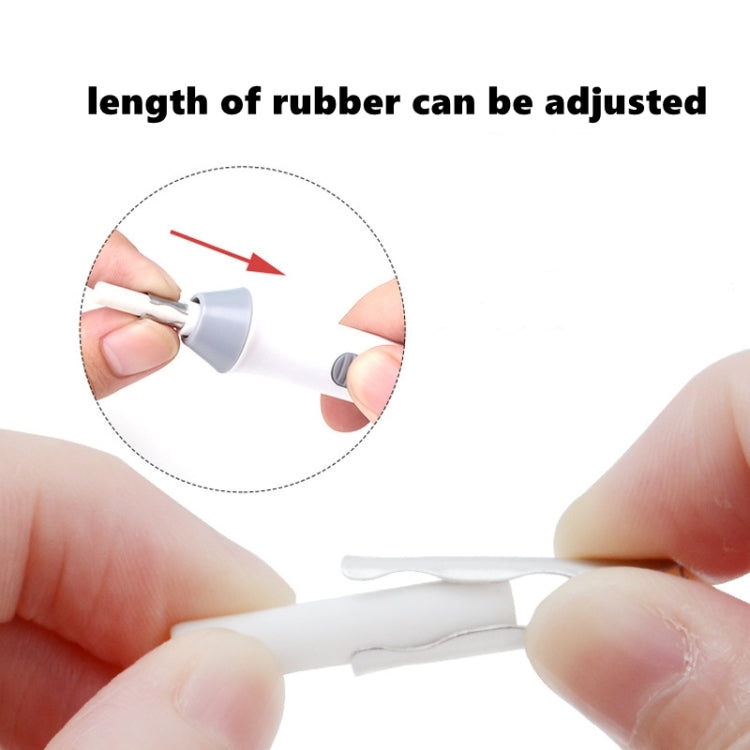 Tenwin 8302 Adjustable Electric Eraser With Rubber Refills For Sketch Drawing Erasing(White) - free shipping - PMC TechLife - Order now!