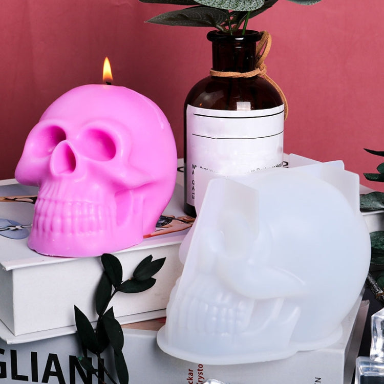 D804 Epoxy Mould Skull Candle Silicone Mould - Arts & Crafts by PMC TechLife | Online Shopping South Africa | PMC TechLife