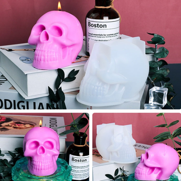 D804 Epoxy Mould Skull Candle Silicone Mould - Arts & Crafts by PMC TechLife | Online Shopping South Africa | PMC TechLife