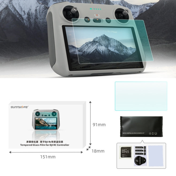 Sunnylife MM3-GHM387 9H 2.5D HD Tempered Glass Film For Mini3 Pro Remote Control(As Show) - Others by Sunnylife | Online Shopping South Africa | PMC TechLife | Buy Now Pay Later Mobicred