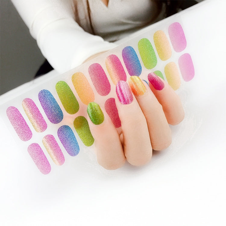 22 Fingers Shiny Onion Powder Starry Waterproof Nail Sticker(ZX-3026) - free shipping - PMC Jewellery - Order now!