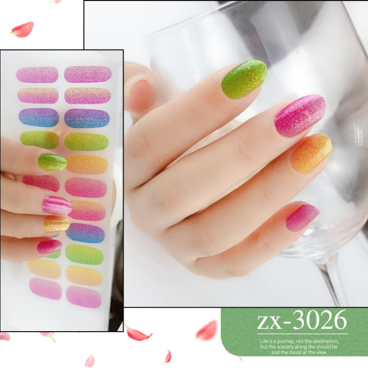 22 Fingers Shiny Onion Powder Starry Waterproof Nail Sticker(ZX-3026) - free shipping - PMC Jewellery - Order now!