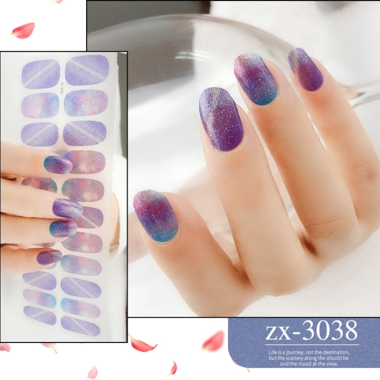 22 Fingers Shiny Onion Powder Starry Waterproof Nail Sticker(ZX-3038) - free shipping - PMC Jewellery - Order now!