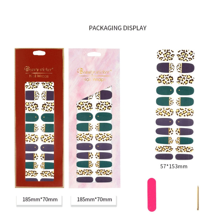 22 Fingers Shiny Onion Powder Starry Waterproof Nail Sticker(ZX-3028) - free shipping - PMC Jewellery - Order now!