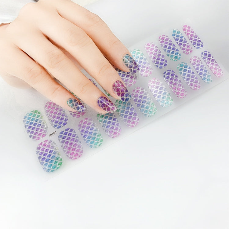 22 Fingers Shiny Onion Powder Starry Waterproof Nail Sticker(ZX-3035) - free shipping - PMC Jewellery - Order now!