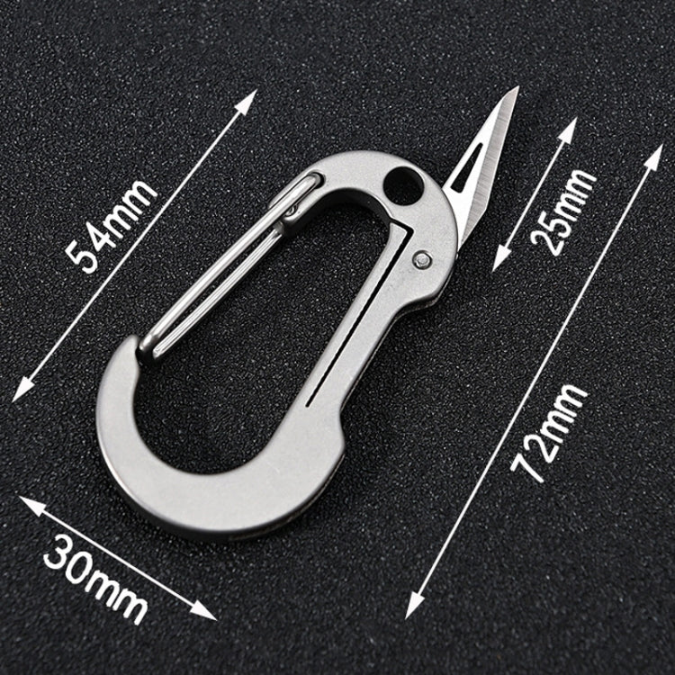 Titanium Alloy Keychain Small Knife Mini EDC Portable Unpacking Knife - Burin &Cutting Knife by PMC TechLife | Online Shopping South Africa | PMC TechLife