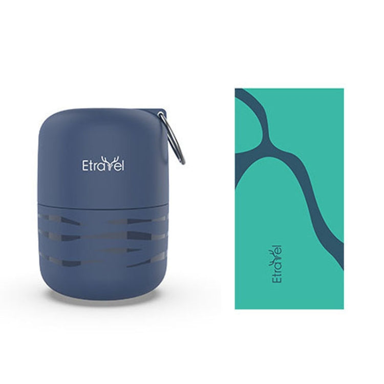 Etravel Sports Quick-drying Towel Double-sided Fleece Bath Towel, Color: Small Navy+Towel - Sports Towels by Etravel | Online Shopping South Africa | PMC TechLife | Buy Now Pay Later Mobicred