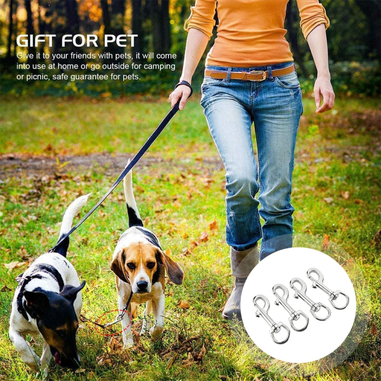 Stainless Steel Swivel Single Hook Pet Leash Hook, Specification: 80mm - Hooks by PMC TechLife | Online Shopping South Africa | PMC TechLife | Buy Now Pay Later Mobicred