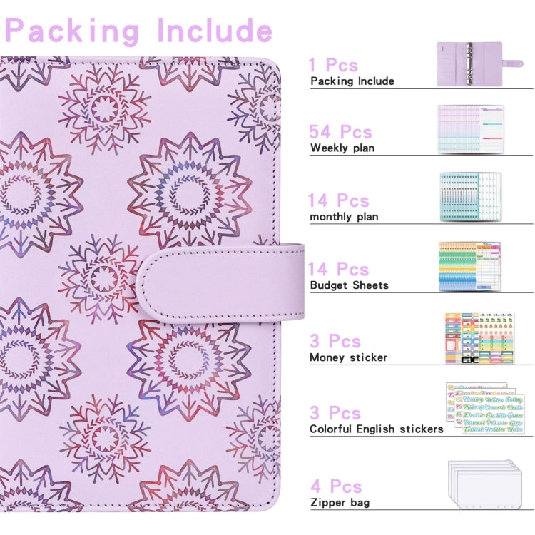 A6 Cash Budget Book Schedule Weekly Plan Monthly Plan Loose-leaf Notepad(Purple) - Notebooks by PMc TechLife | Online Shopping South Africa | PMc TechLife | Buy Now Pay Later Mobicred