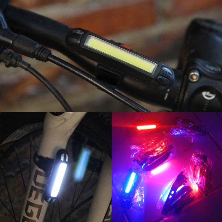 LED Rechargeable Bicycle Warning Strip Tail Light(OPP Red&White Light) - Taillights by PMC TechLife | Online Shopping South Africa | PMC TechLife | Buy Now Pay Later Mobicred