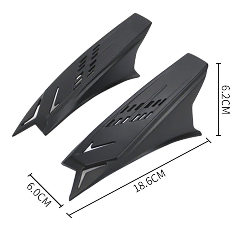 1 Pair Motorcycle Helmet  Horns Plastic Paste Decoration(Dumb Black) - Ornamental Parts by PMC TechLife | Online Shopping South Africa | PMC TechLife