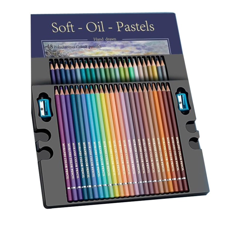 48 Colors Oily Bright Color Pencil Studio Special Set Morandi - Art Supplies by PMC TechLife | Online Shopping South Africa | PMC TechLife | Buy Now Pay Later Mobicred