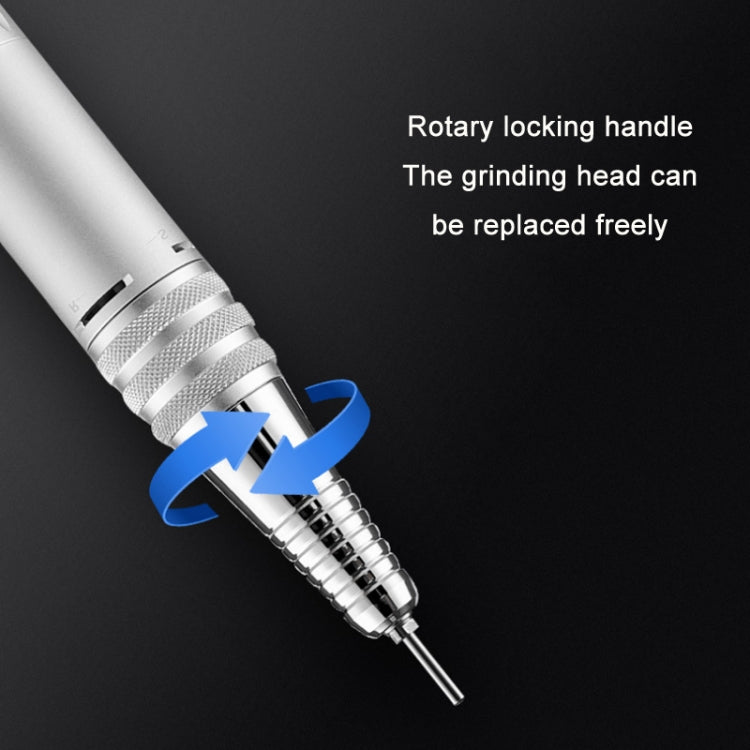 BLUEQUE Plug-in Portable Nail Art Carbon Brush Grinder, Specification: US Plug (White) - Grinding Tools & Accessories by PMC TechLife | Online Shopping South Africa | PMC TechLife | Buy Now Pay Later Mobicred