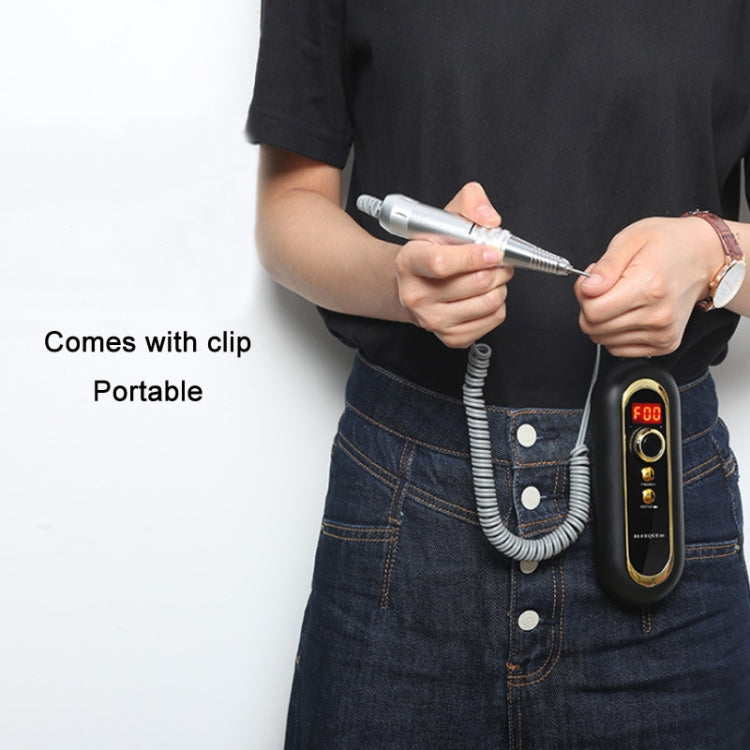 BLUEQUE Plug-in Portable Nail Art Carbon Brush Grinder, Specification: US Plug (Gray) - Grinding Tools & Accessories by PMC TechLife | Online Shopping South Africa | PMC TechLife | Buy Now Pay Later Mobicred