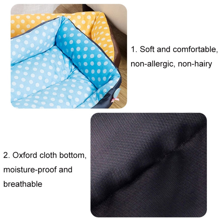 Cartoon Pet Kennel Square Cushion For Small And Medium Pet, Specification: M(Blue) - free shipping - PMC TechLife - Order now!