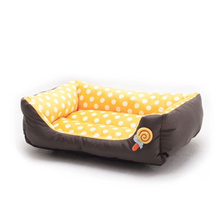 Cartoon Pet Kennel Square Cushion For Small And Medium Pet, Specification: M(Yellow) - Beds by PMC TechLife | Online Shopping South Africa | PMC TechLife | Buy Now Pay Later Mobicred